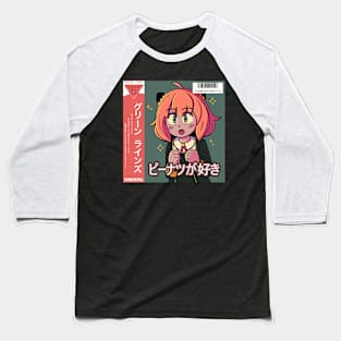 vaporwave anime aesthetic girl spy family Baseball T-Shirt